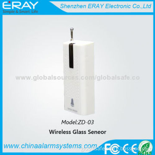 Wireless shocking and vibrating 8 levels sensitivity glass sensor with control panelNew